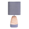 Lampe à poser Cremona marron, tissu