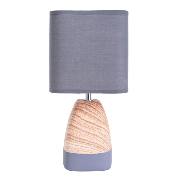 Lampe à poser Cremona marron, tissu