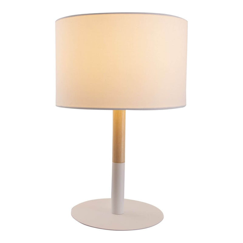 Lampe à poser Tessile blanche, tissu