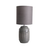 Lampe à poser Erida grise, tissu