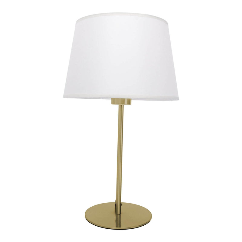 Lampe à poser Bologna laiton, tissu
