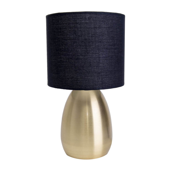 Lampe à poser Aurum dorée, tissu