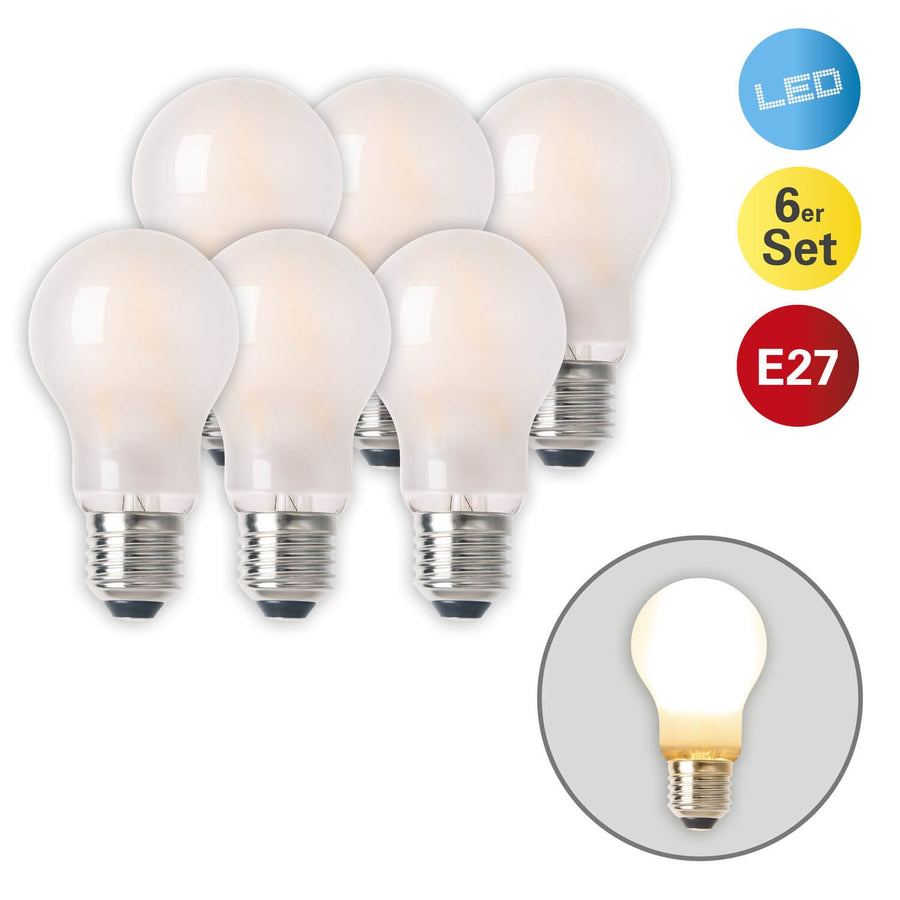 Lot de 6 ampoules LED blanche, 8,3 W | Näve
