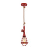 Suspension Regia rouge, H 130 cm