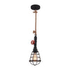 Suspension Regia noire, H 130 cm