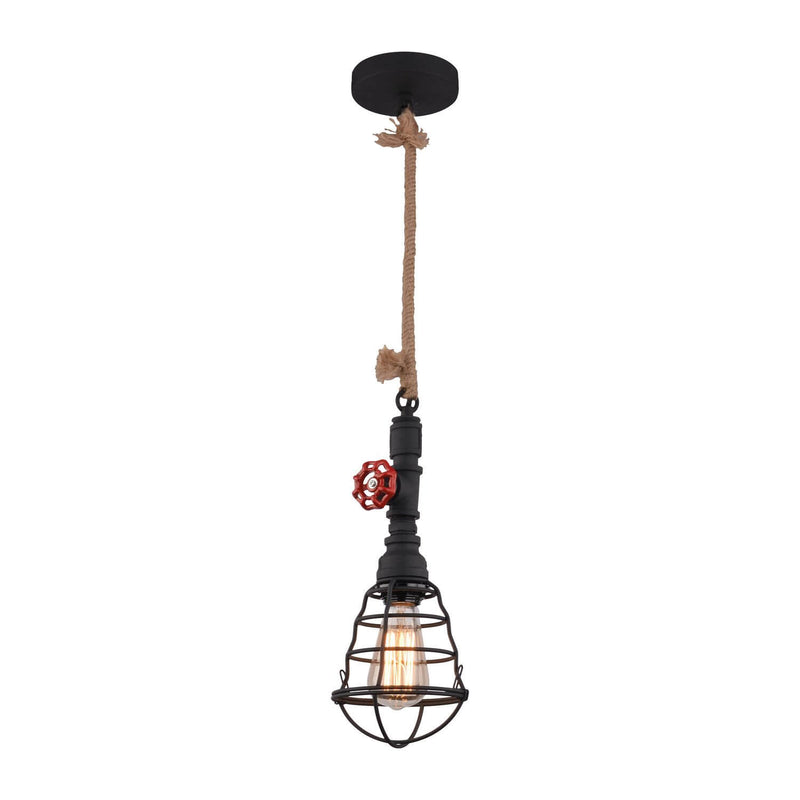 Suspension Regia noire, H 130 cm
