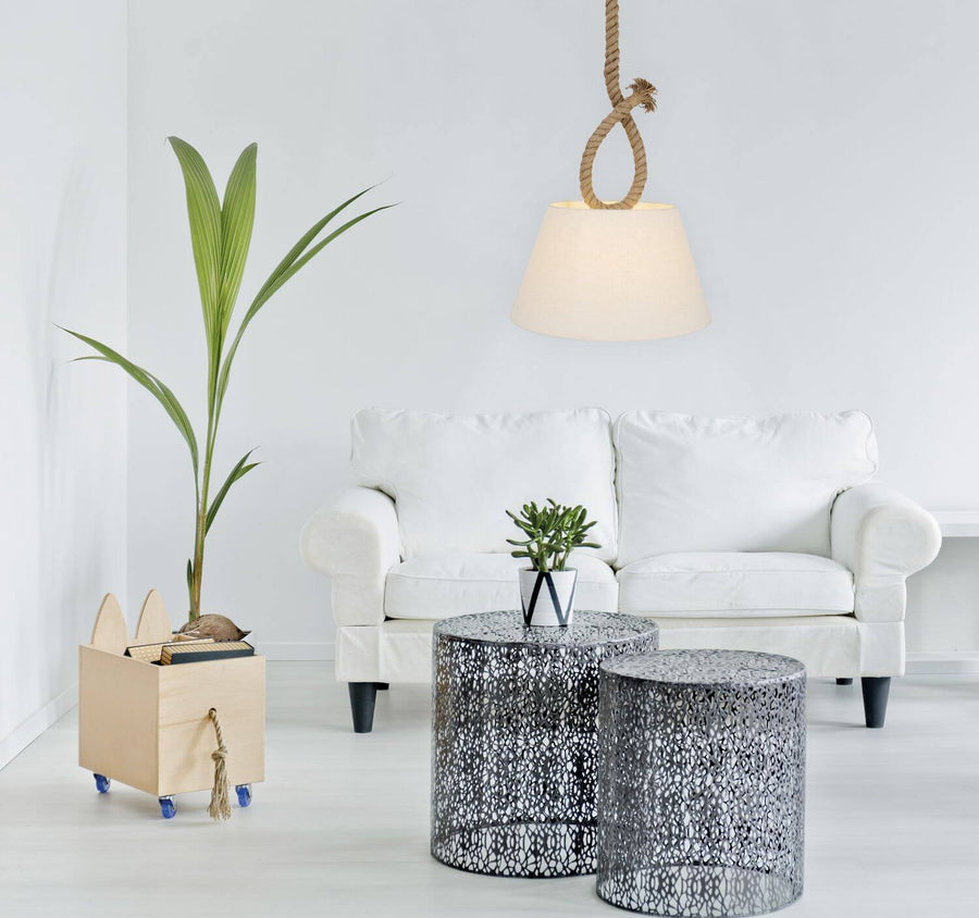 Suspension Rope bois, tissu