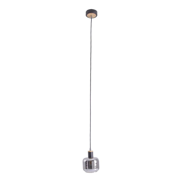 Suspension Fumoso noire, verre, H 120 cm (6116622)