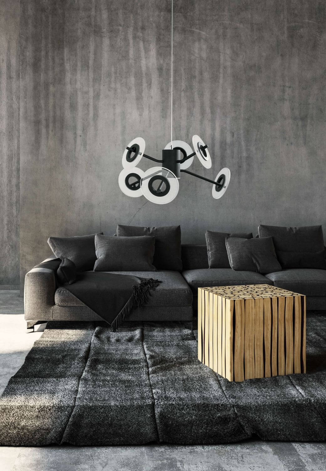 Suspension luminaire | Discus Noire