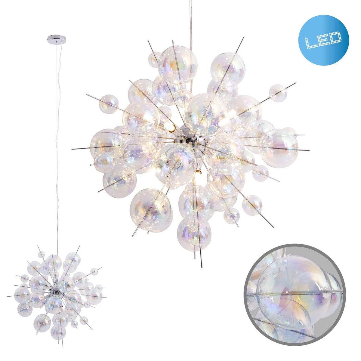 Suspension Explosion, verre