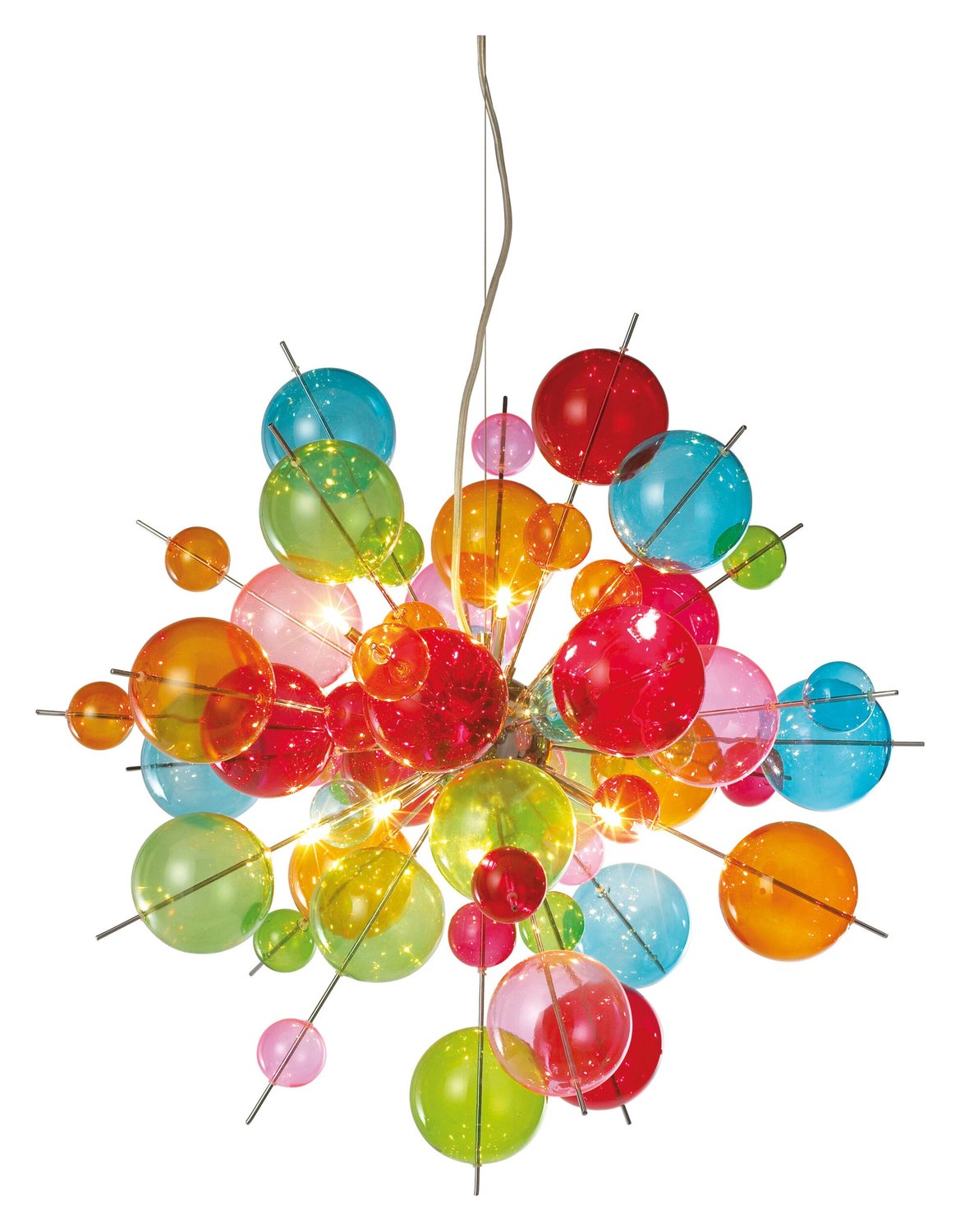 Suspension Explosion multicolore, verre (7026461)