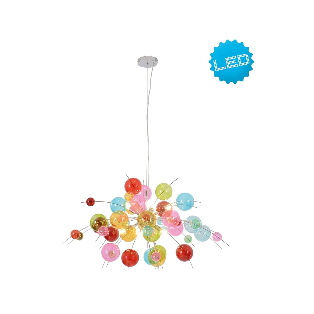 Suspension Explosion multicolore, verre (7030961)