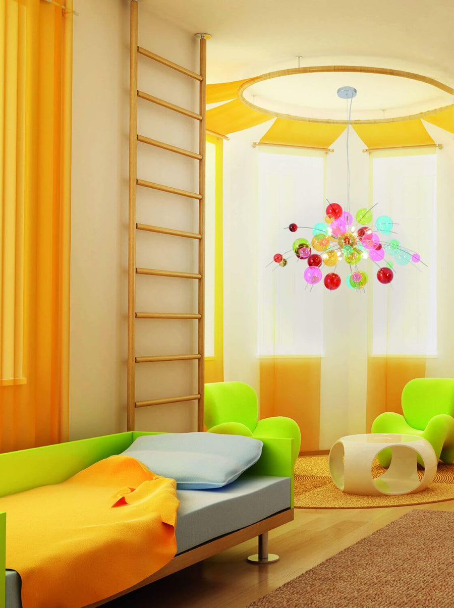 Suspension Explosion multicolore, verre (7030961)
