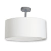 Plafonnier NEW York blanc, tissu