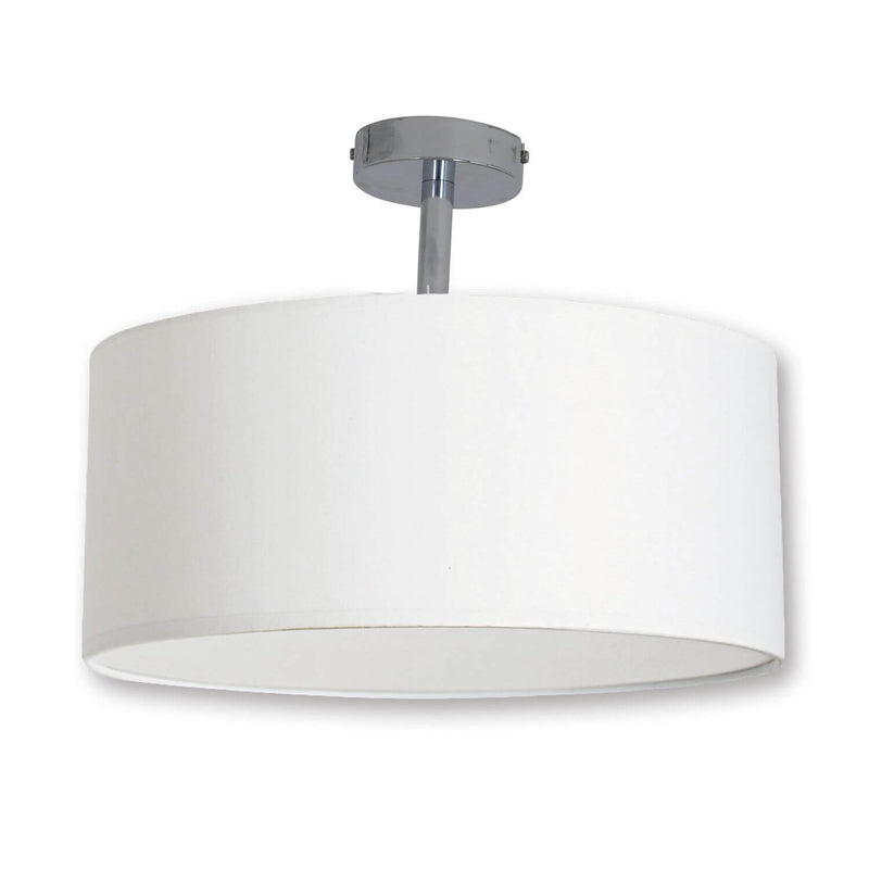 Plafonnier NEW York blanc, tissu