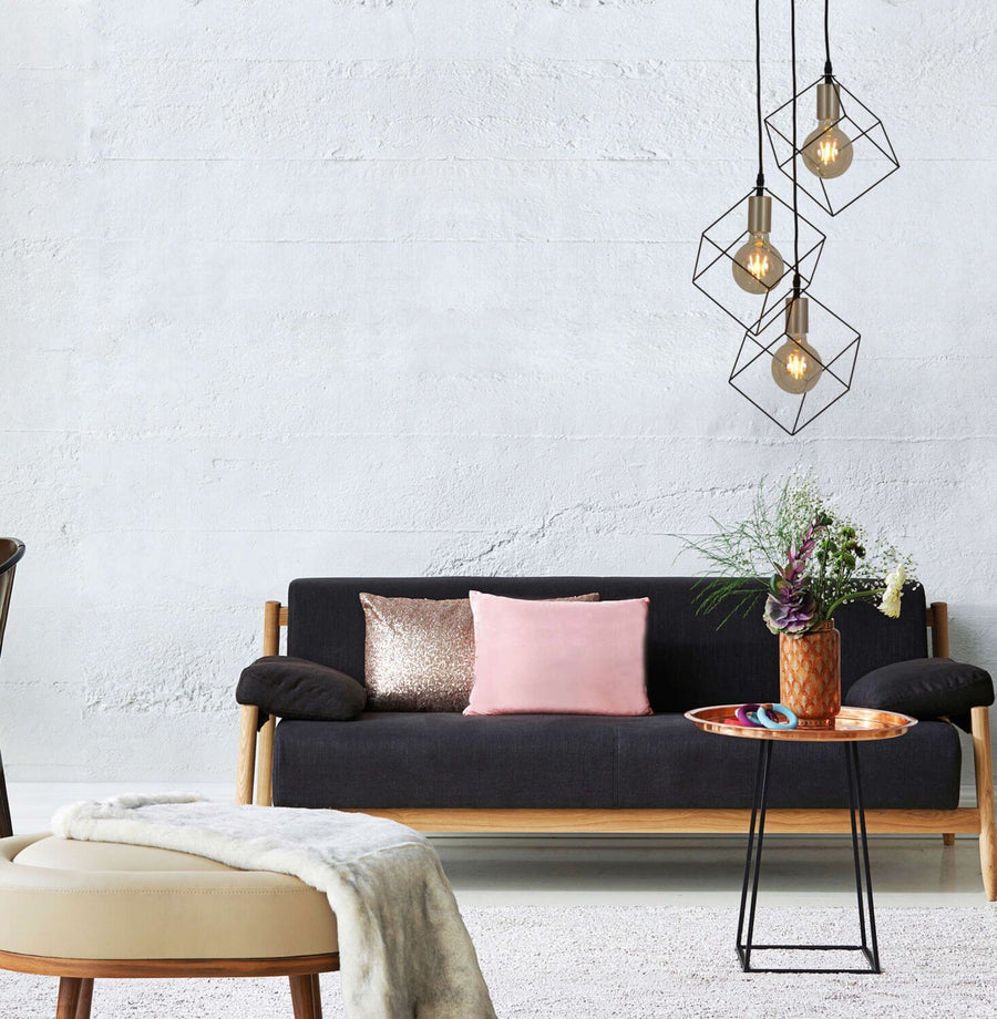Suspension Canto noire, H 146 cm