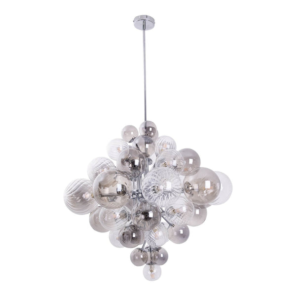 Suspension Sphere anthracite, verre