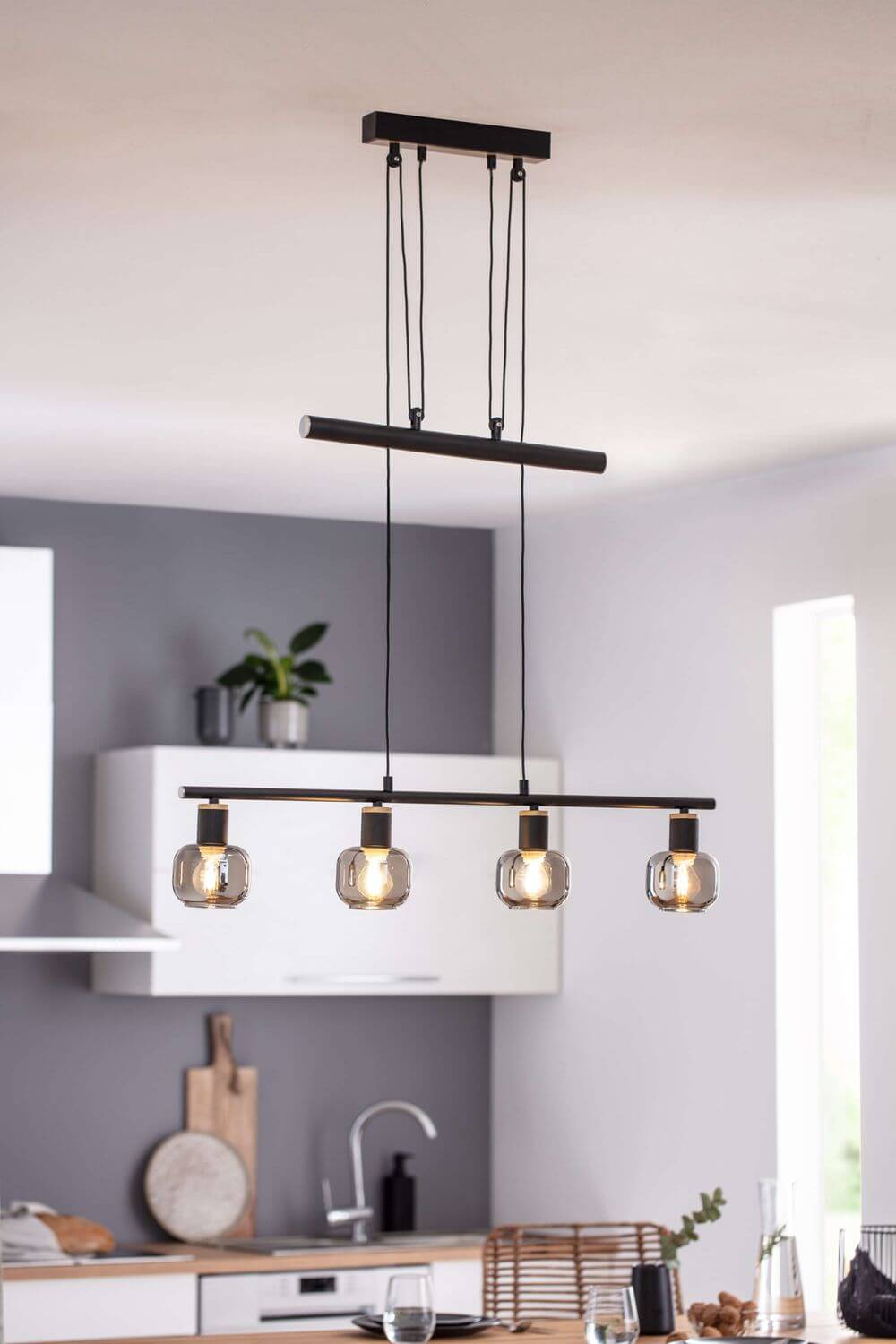 Suspension luminaire | Fumoso H 160 cm