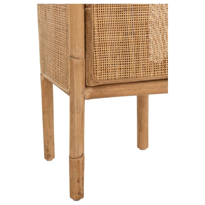 Table de chevet en rotin naturel Ozara | Designix -     - https://designix.fr