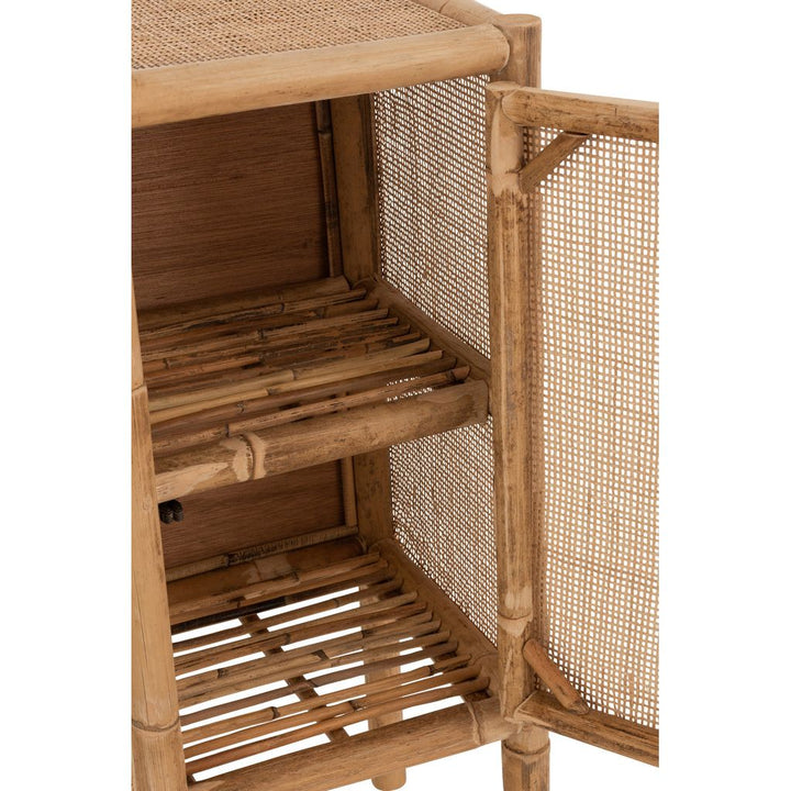 Table de chevet en rotin naturel Ozara | Designix -     - https://designix.fr