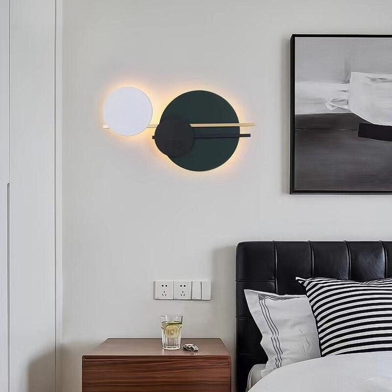 Art nordique Circle Bedside Led Wall Lamp | Designix - Amazon - https://designix.fr/