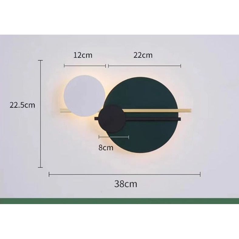 Art nordique Circle Bedside Led Wall Lamp | Designix - Amazon A-Small - https://designix.fr/