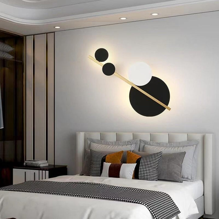 Art nordique Circle Bedside Led Wall Lamp | Designix - Amazon - https://designix.fr/