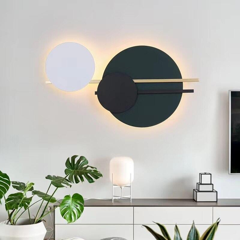 Art nordique Circle Bedside Led Wall Lamp | Designix - Amazon - https://designix.fr/