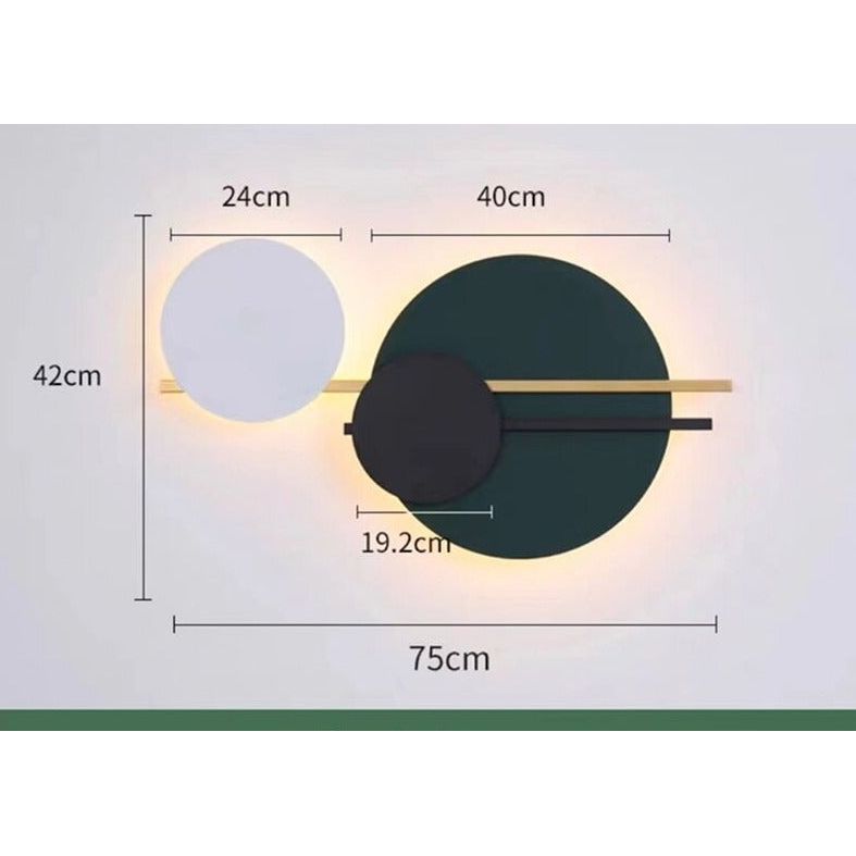 Art nordique Circle Bedside Led Wall Lamp | Designix - Amazon A-Large - https://designix.fr/