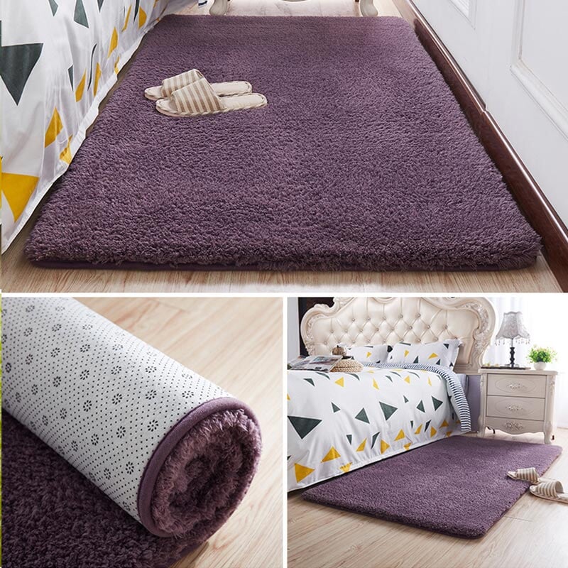 Nordic Fluffy Carpet For Bedroom Living Room Large Size Plush Anti-slip Soft  Door Mat White pink Red Children's Rugs For Room | Designix - 0 YGR-1 40X60cm 15x23inch  - https://designix.fr/