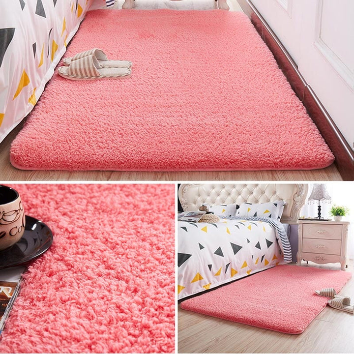 Nordic Fluffy Carpet For Bedroom Living Room Large Size Plush Anti-slip Soft  Door Mat White pink Red Children's Rugs For Room | Designix - 0 YGR-6 40X60cm 15x23inch  - https://designix.fr/