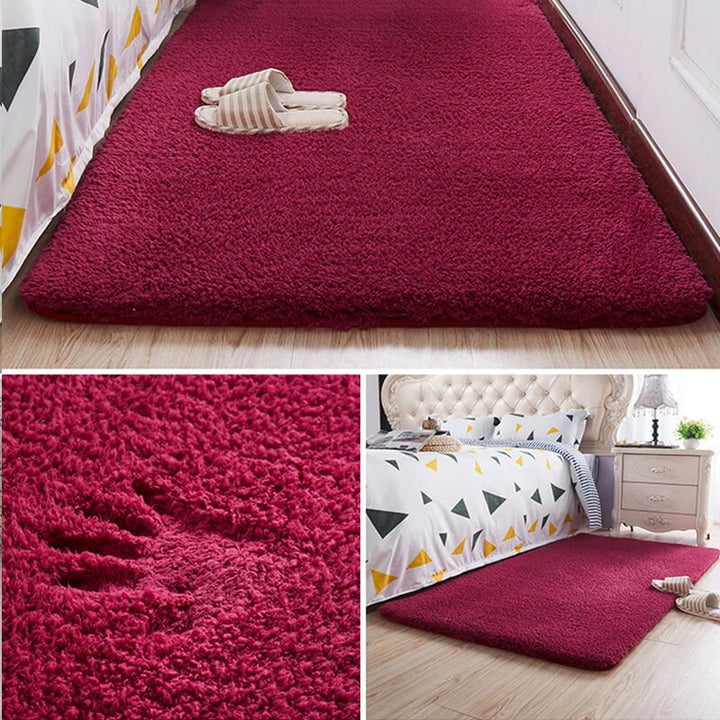 Nordic Fluffy Carpet For Bedroom Living Room Large Size Plush Anti-slip Soft  Door Mat White pink Red Children's Rugs For Room | Designix - 0 YGR-7 40X60cm 15x23inch  - https://designix.fr/