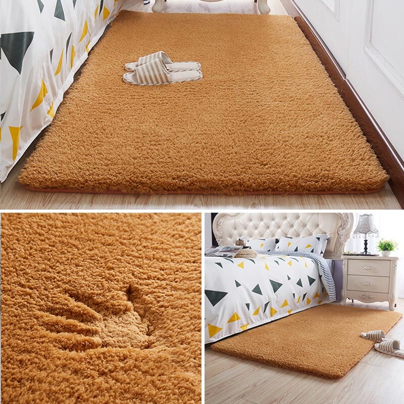 Nordic Fluffy Carpet For Bedroom Living Room Large Size Plush Anti-slip Soft  Door Mat White pink Red Children's Rugs For Room | Designix - 0 YGR-4 40X60cm 15x23inch  - https://designix.fr/