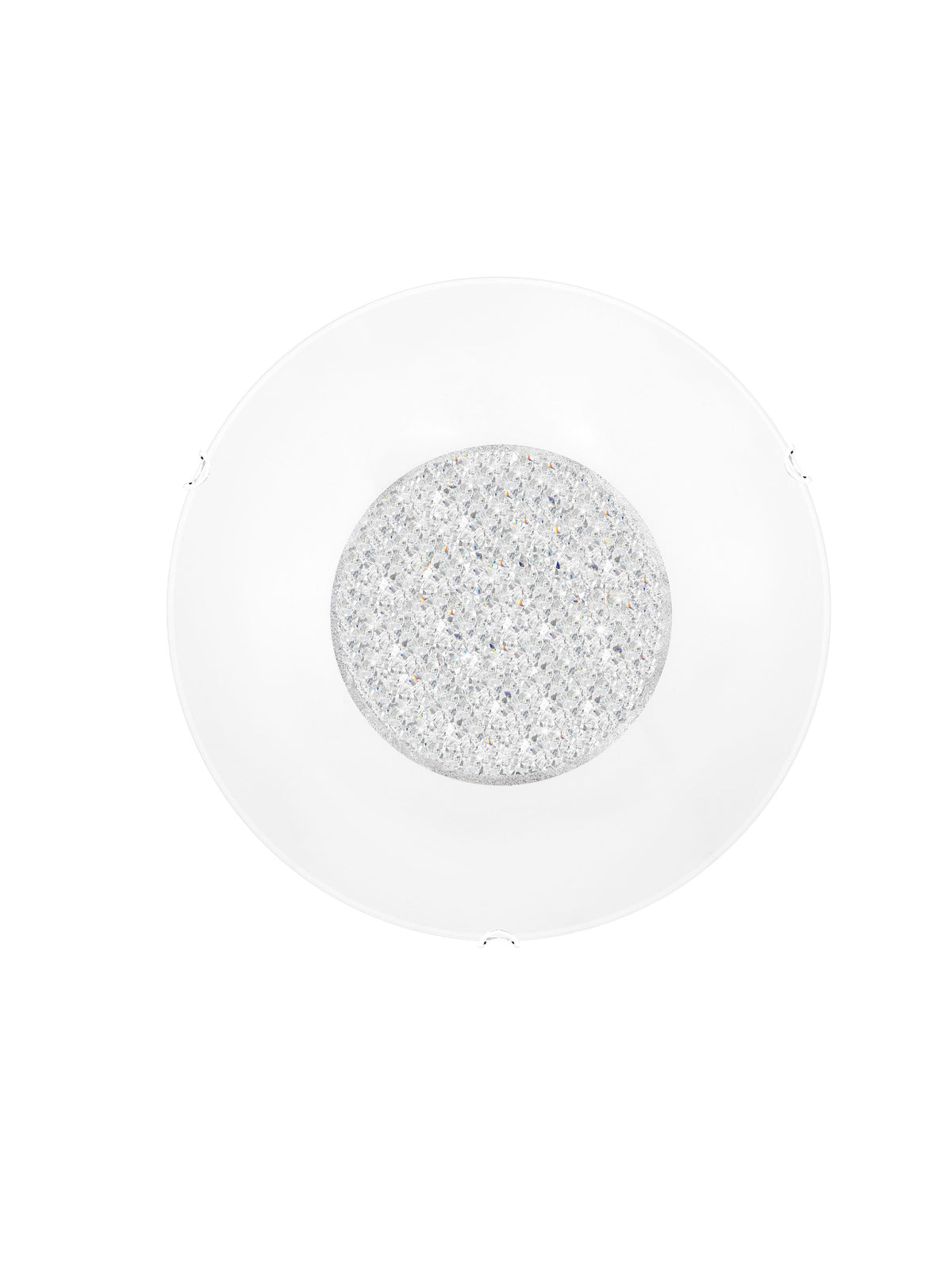 Plafonnier ERA 3 lumières blanc, cristal
