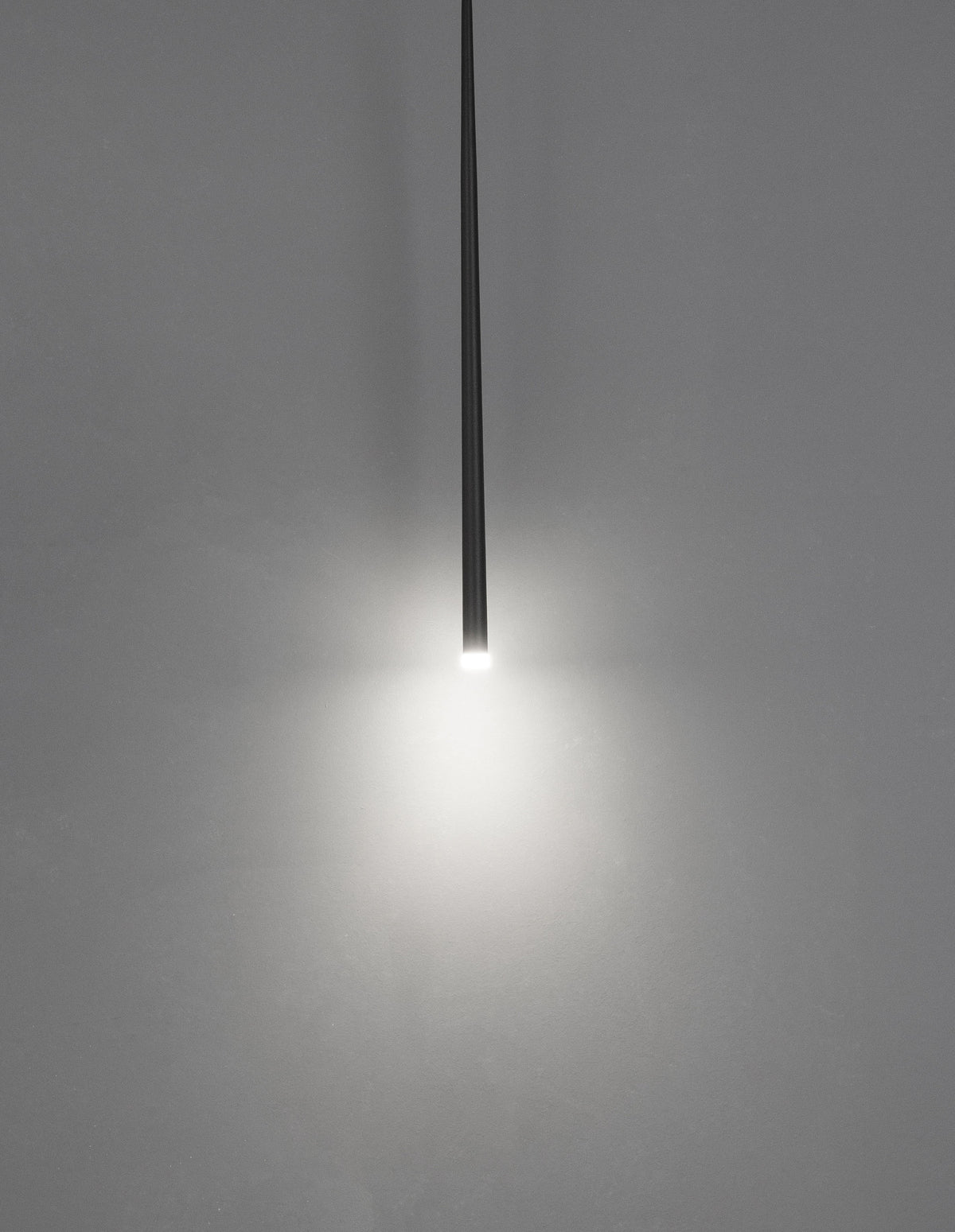 Suspension Giono noire, H 180 cm