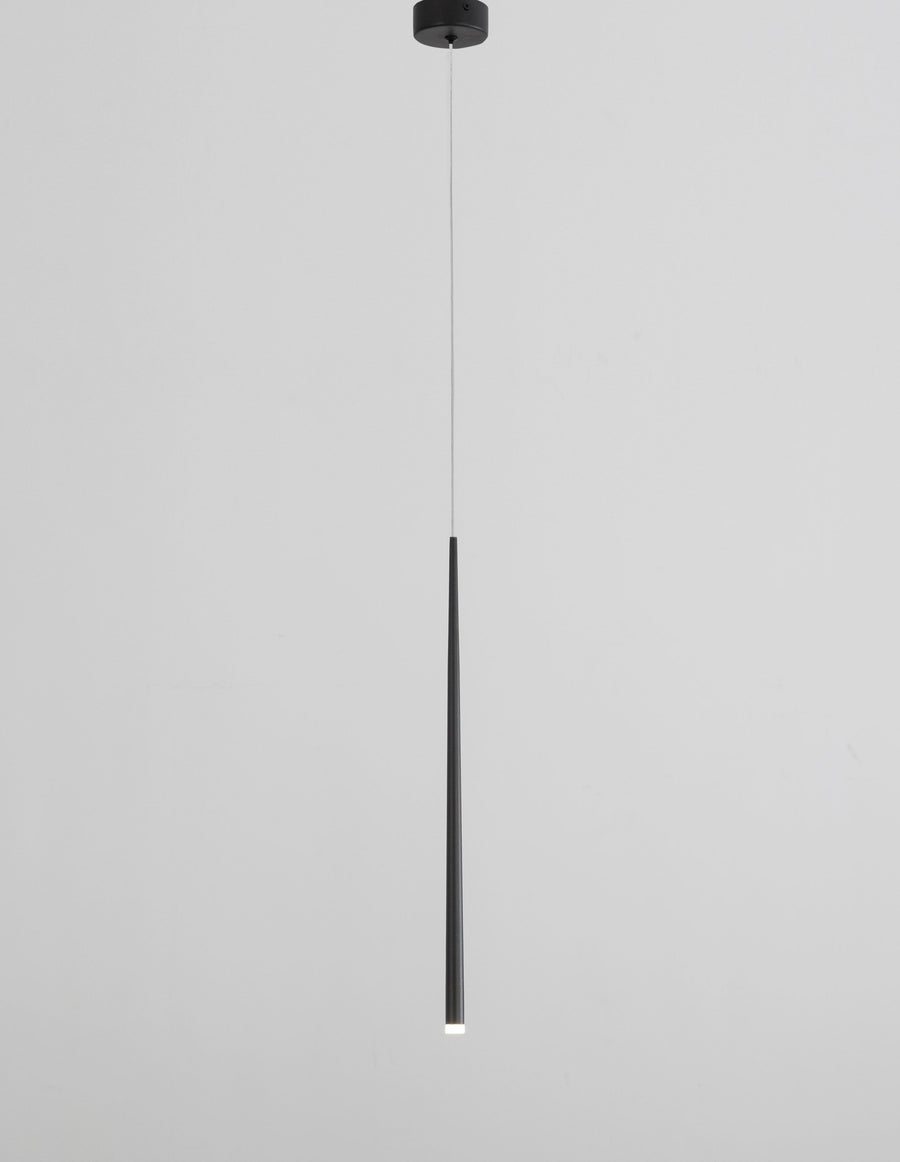 Suspension Giono noire, H 180 cm