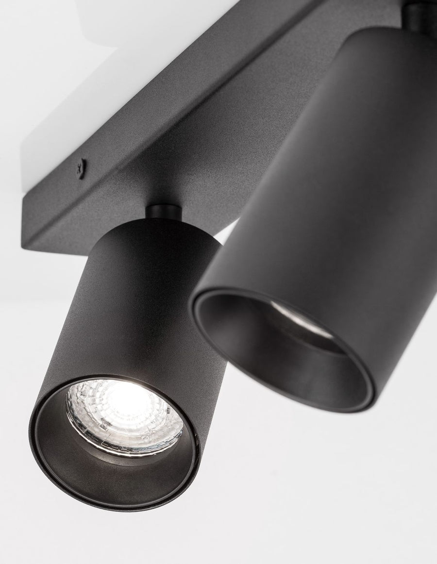 Plafonnier TOD 2 lumières noir