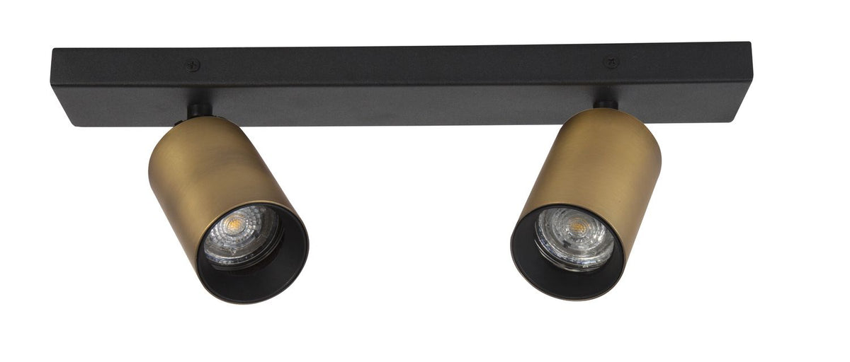 Plafonnier Inus 2 lumières noir