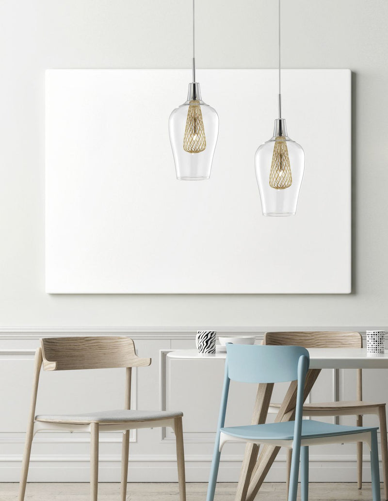 Suspension Filo dorée, verre (1500202831)