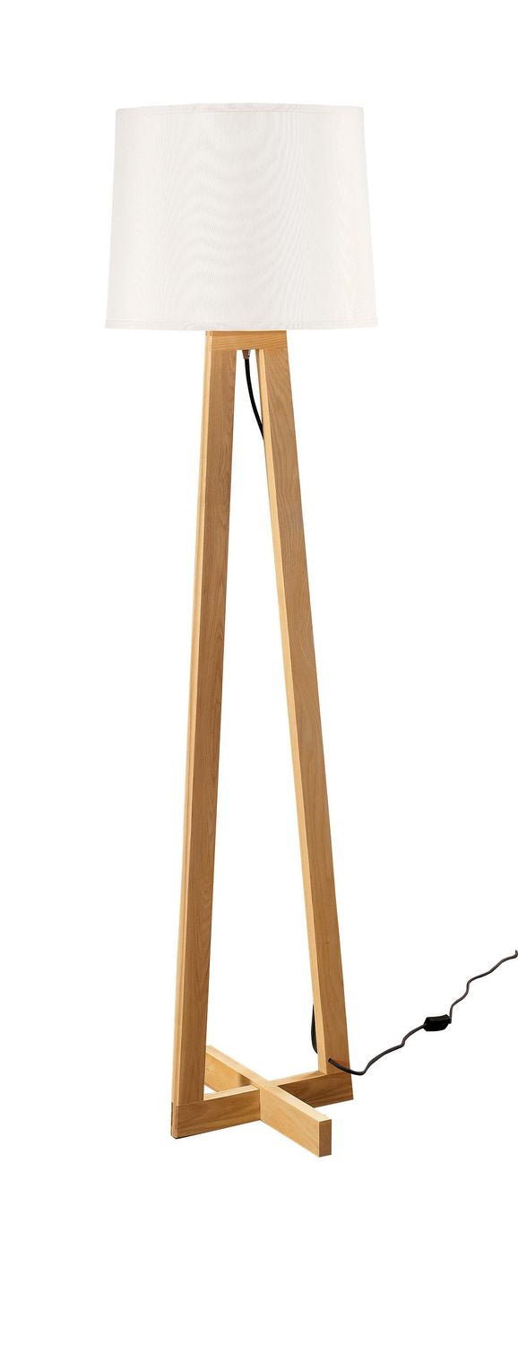 Lampadaire Alma bois, H 164 cm