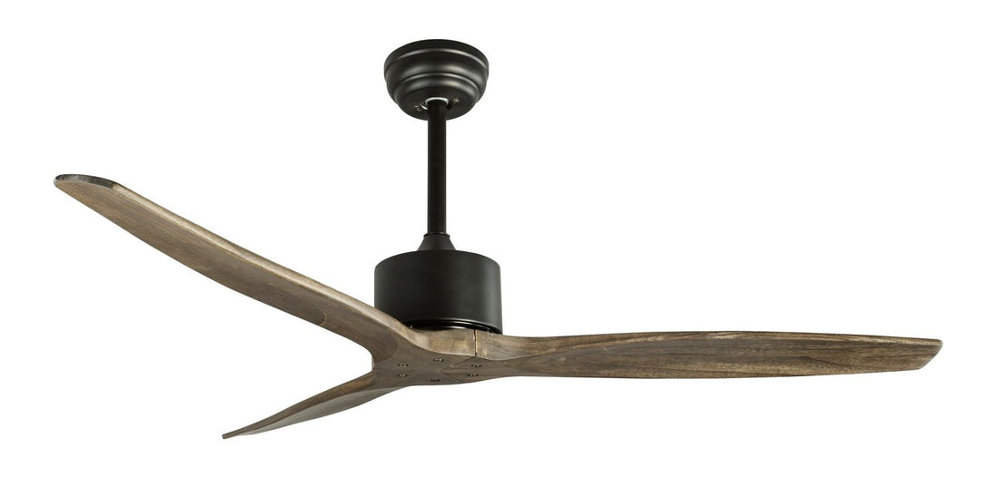 Ventilateur de plafond lumineux Vento noir, bois