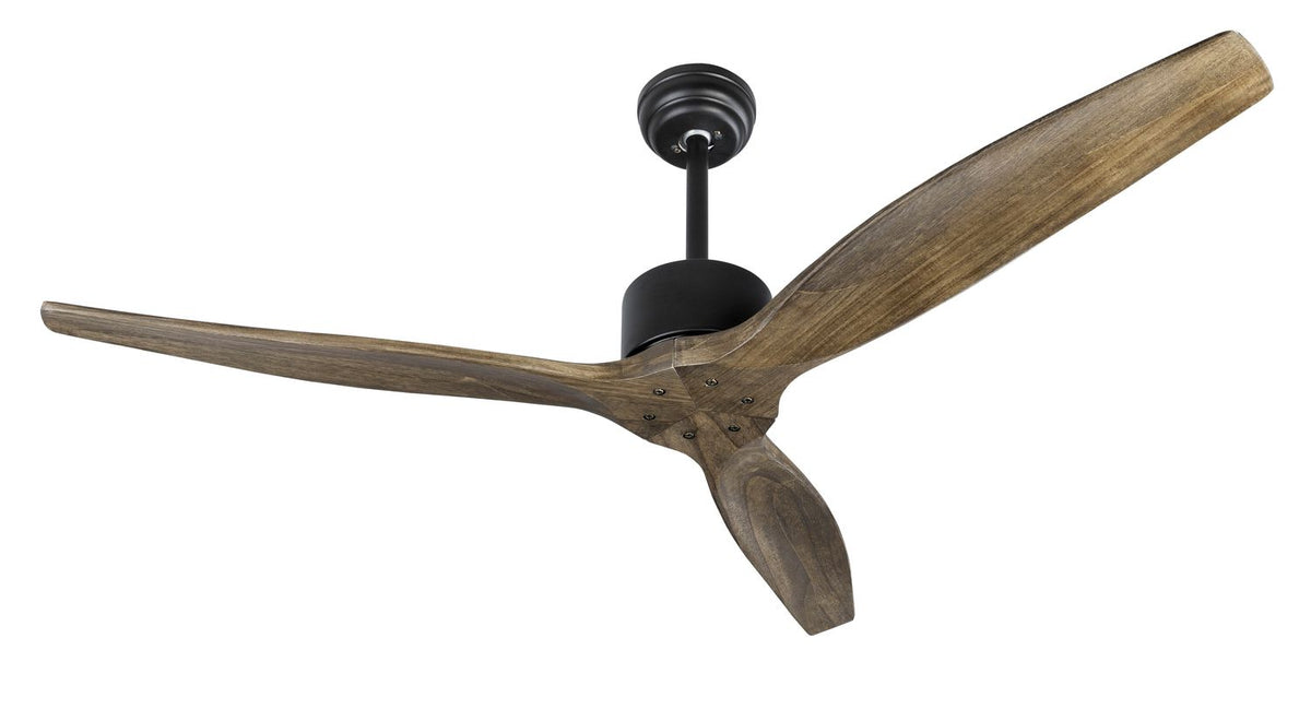 Ventilateur de plafond lumineux Vento noir, bois