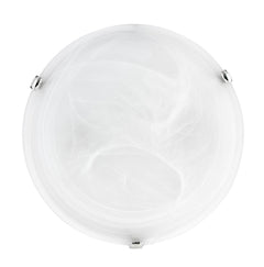 Plafonnier Giorno 2 lumières blanc, verre
