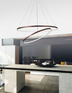 Suspension Ferrol marron, H 130 cm