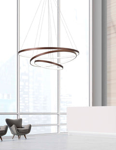 Suspension Ferrol marron, H 150 cm