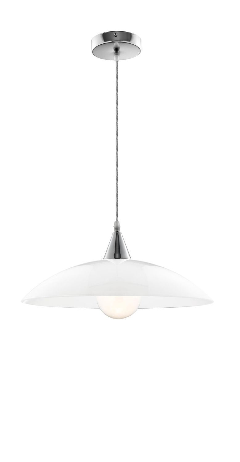 Suspension Vicino blanche, verre