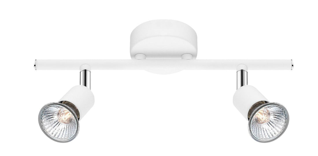 Plafonnier Base 2 lumières blanc