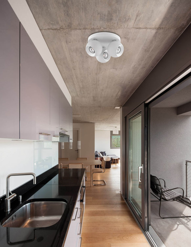 Plafonnier Tore 3 lumières blanc