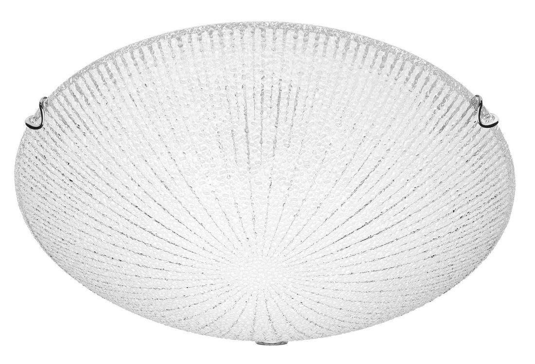 Plafonnier Shell 3 lumières blanc, verre