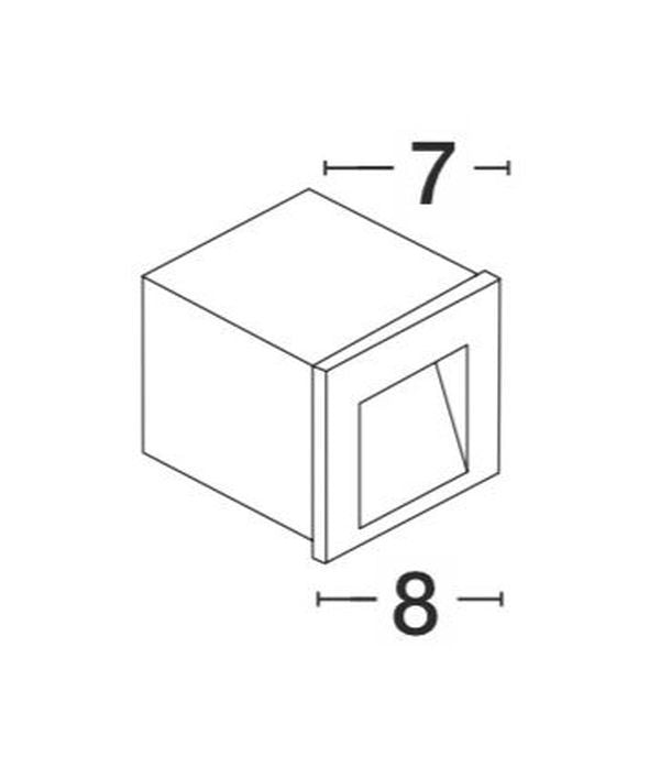 Luminaire extérieur | Krypton Grise H 8 cm